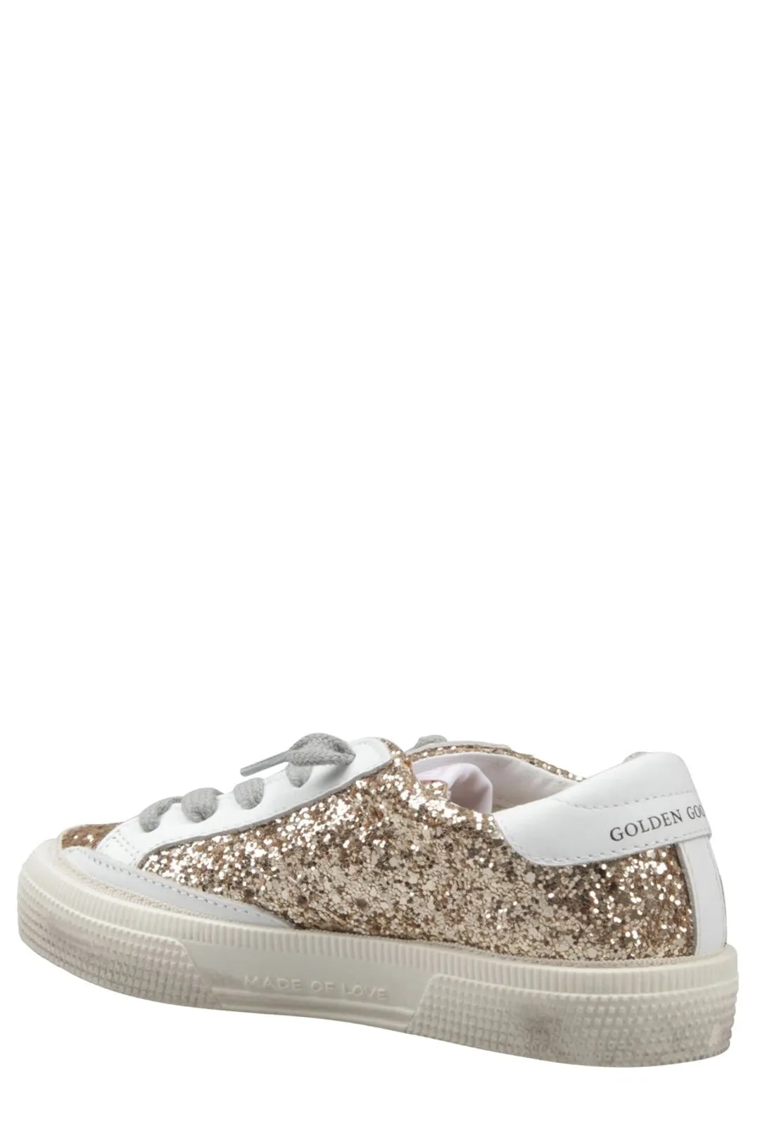 Golden Goose Kids May Glitter Sneakers