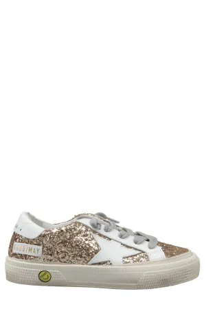 Golden Goose Kids May Glitter Sneakers