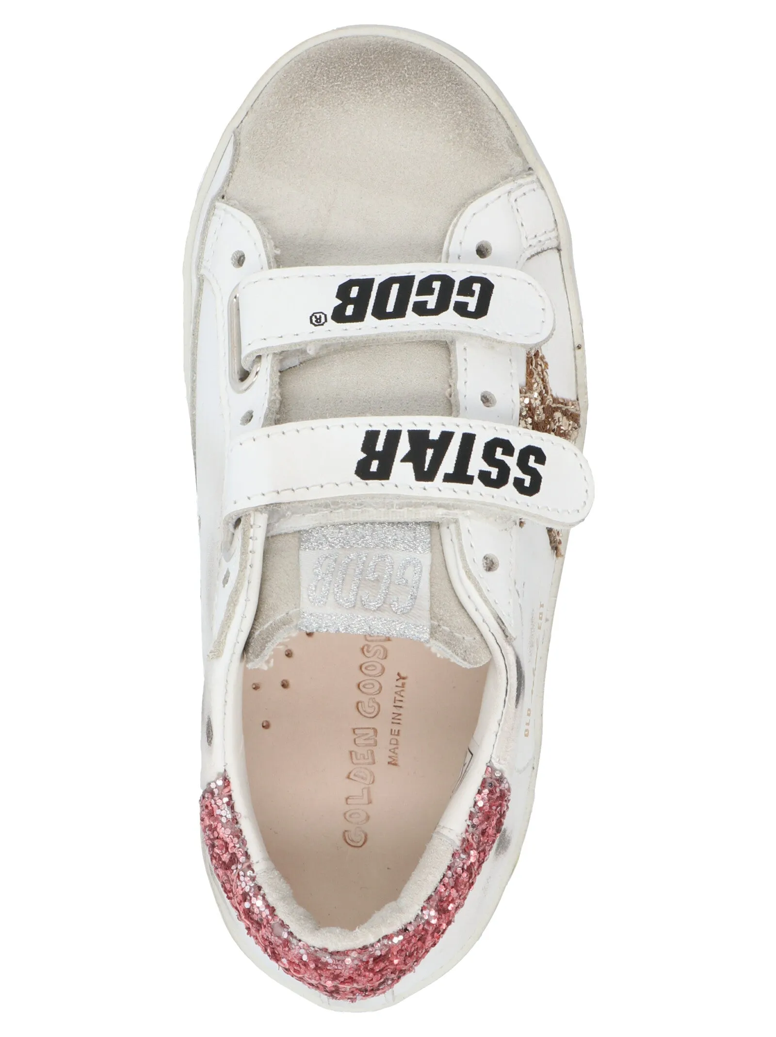 Golden Goose Kids Old School Velcro Strap Sneakers