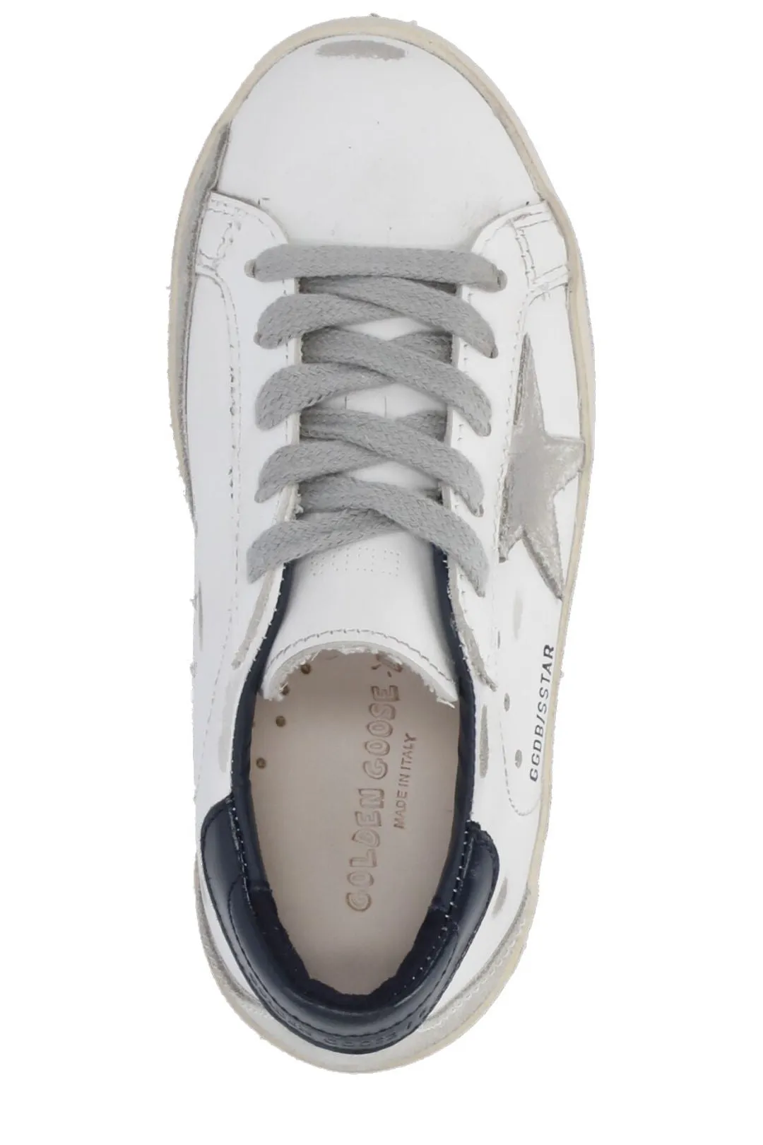 Golden Goose Kids Round Toe Lace-Up Sneakers