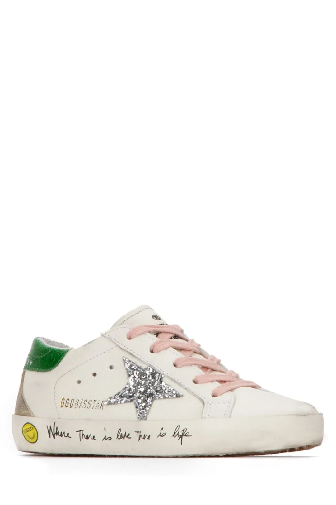 Golden Goose Kids Sequin Logo Printed Low-Top Sneakers