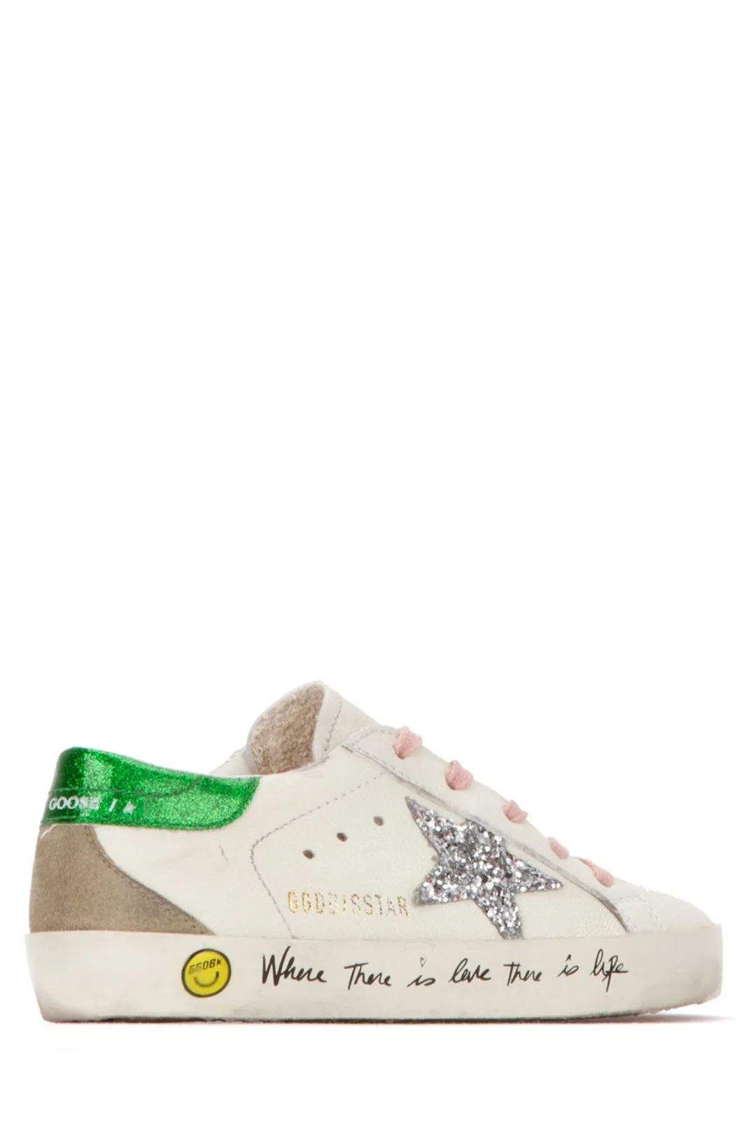 Golden Goose Kids Sequin Logo Printed Low-Top Sneakers