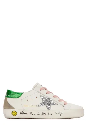 Golden Goose Kids Sequin Logo Printed Low-Top Sneakers