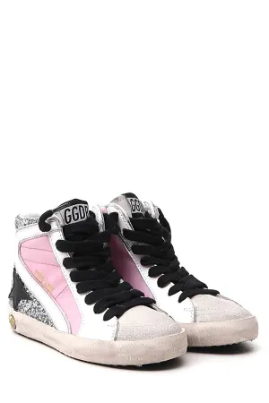 Golden Goose Kids Slide High-Top Sneakers