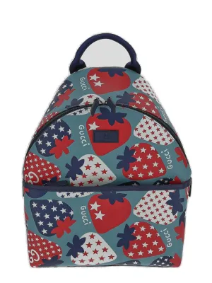 Gucci Kids All-Over Printed Zip-Up Backpack