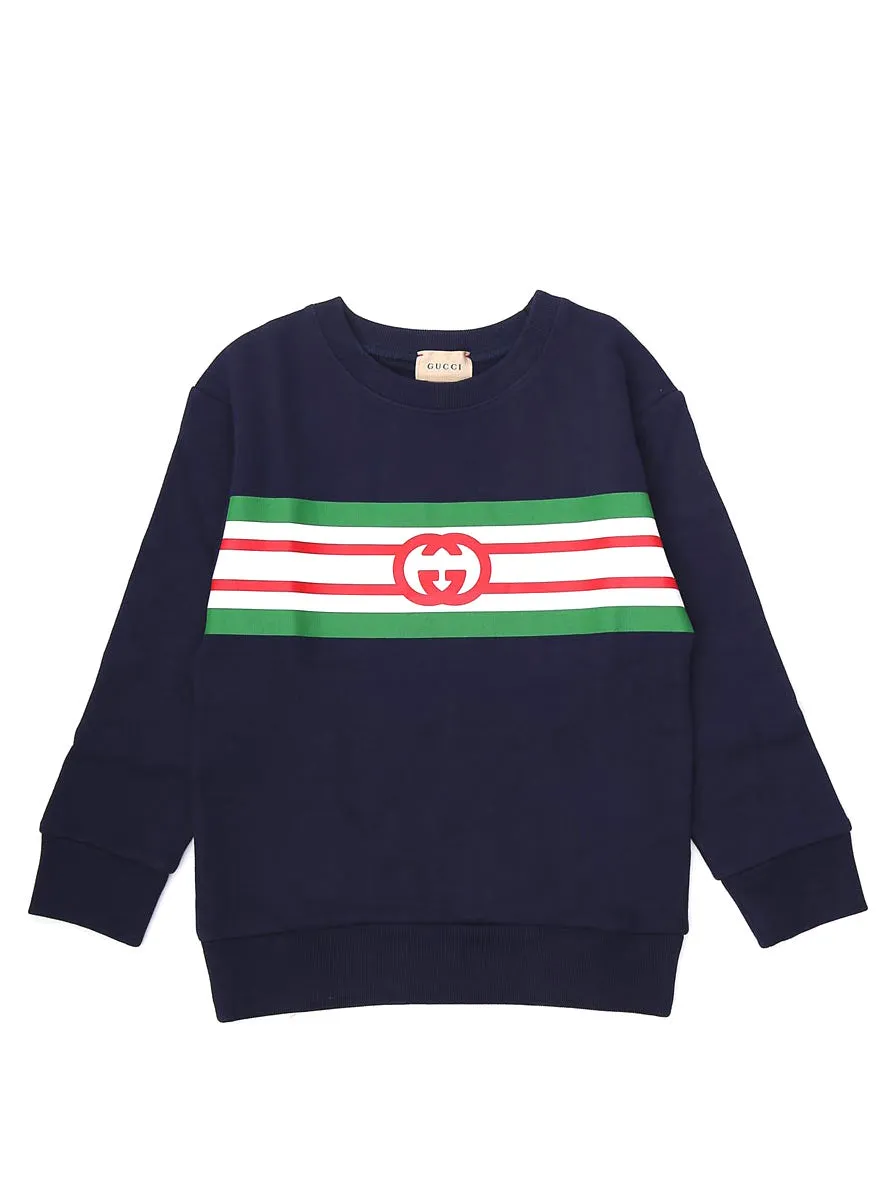 Gucci Kids GG Monogram Crewneck Sweatshirt