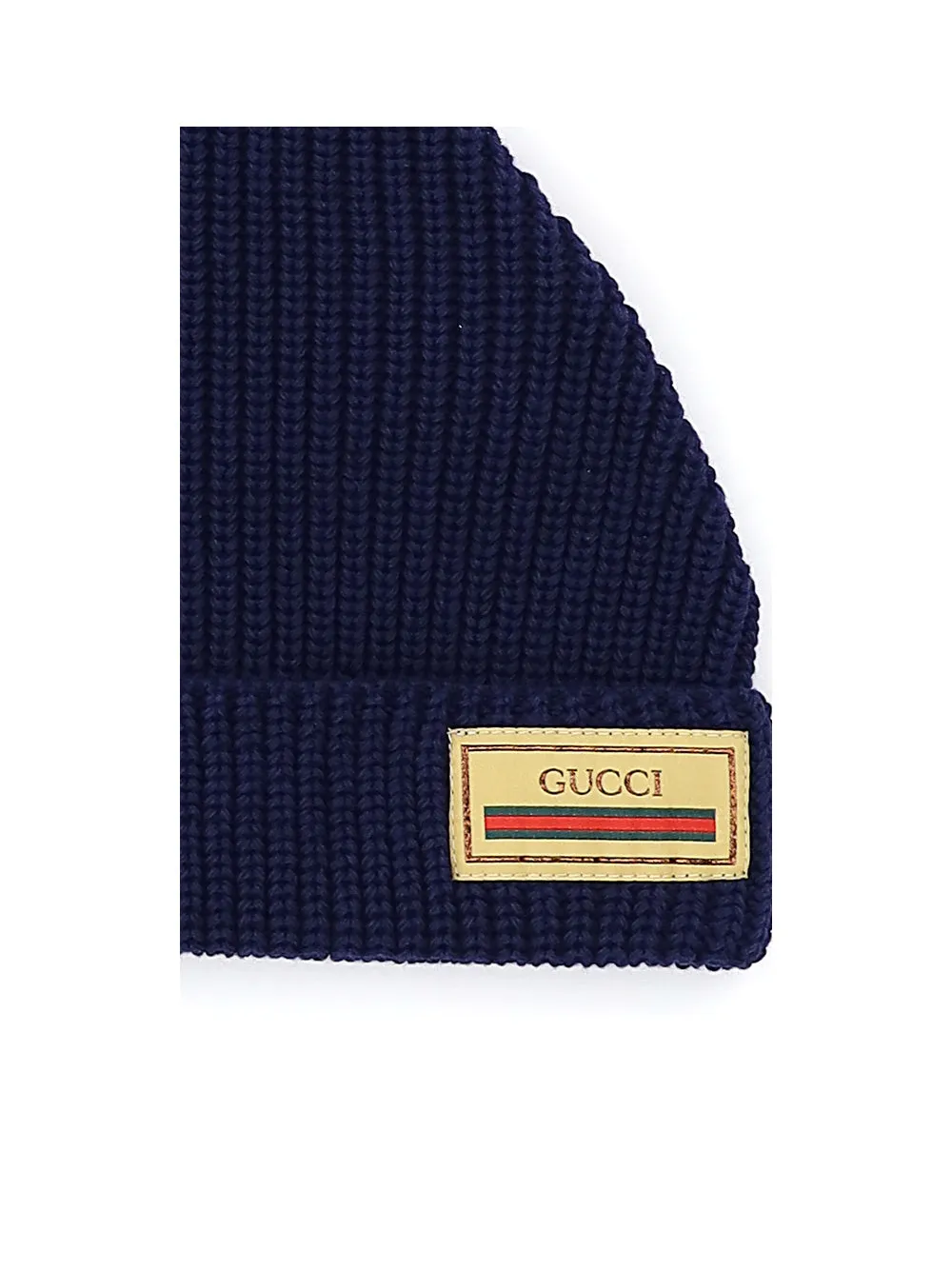 Gucci Kids Gucci Web Logo Patch Beanie