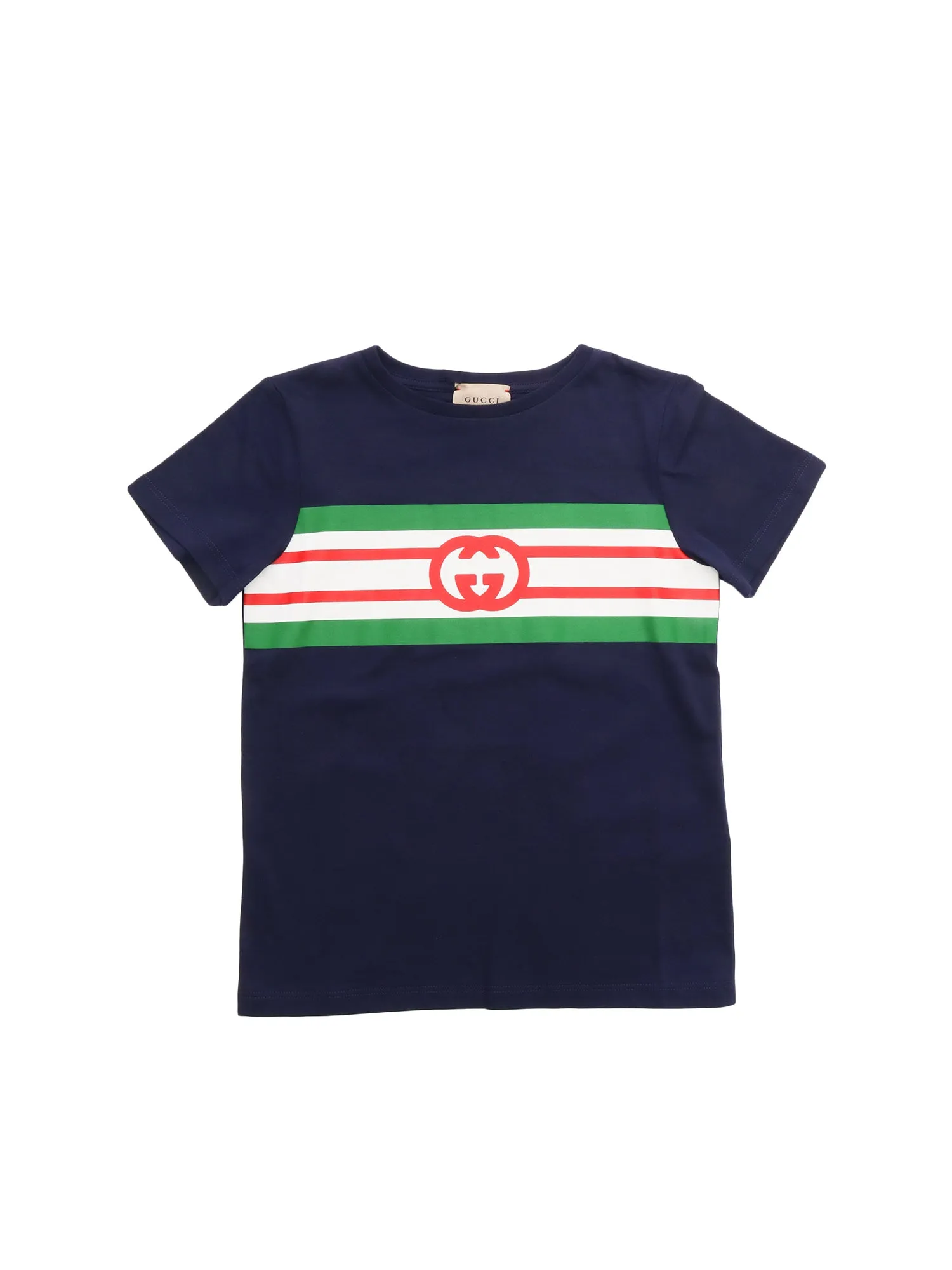 Gucci Kids Logo Printed Crewneck T-Shirt