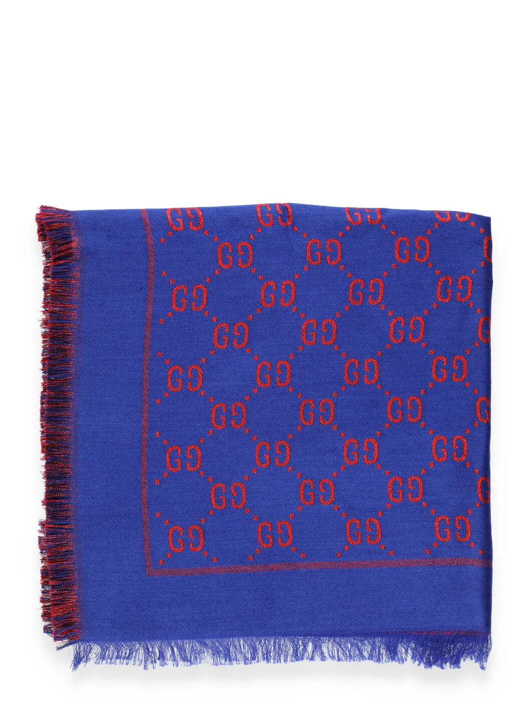 Gucci Kids Monogram Fringed Edge Scarf