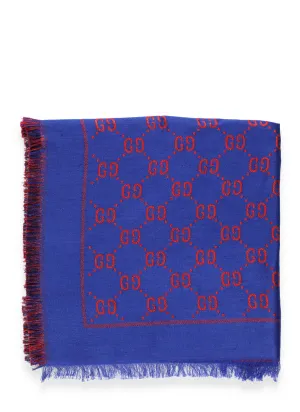 Gucci Kids Monogram Fringed Edge Scarf