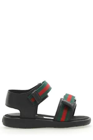 Gucci Kids Web Open Toe Sandals