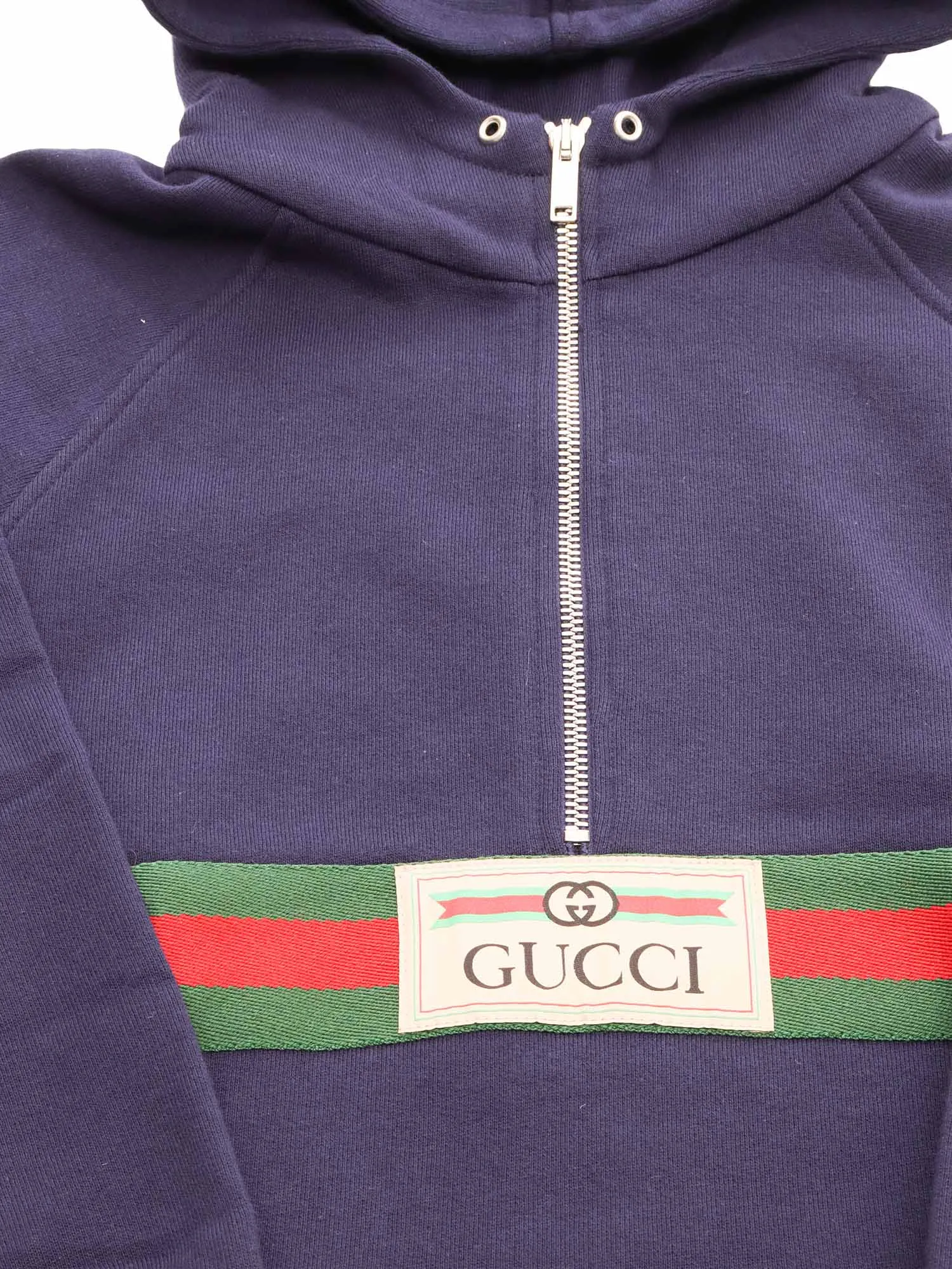 Gucci Kids Zip Detailed Long-Sleeved Hoodie