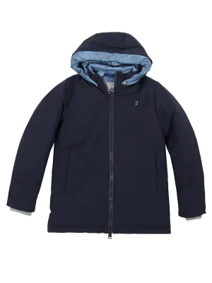 Herno Kids Contrast Detail Zipped Hooded Jacket