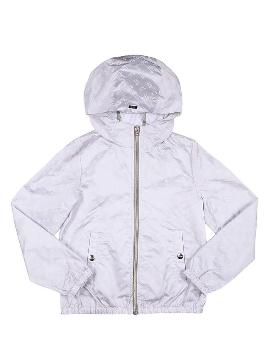 Herno Kids Logo Print Hooded Jacket