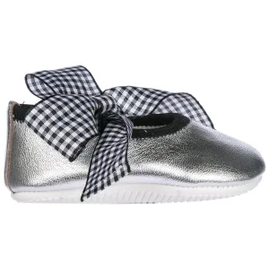 Hogan Kids Bow Detailed Ballet Flats
