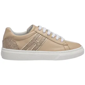 Hogan Kids Glitter Logo Detail Sneakers