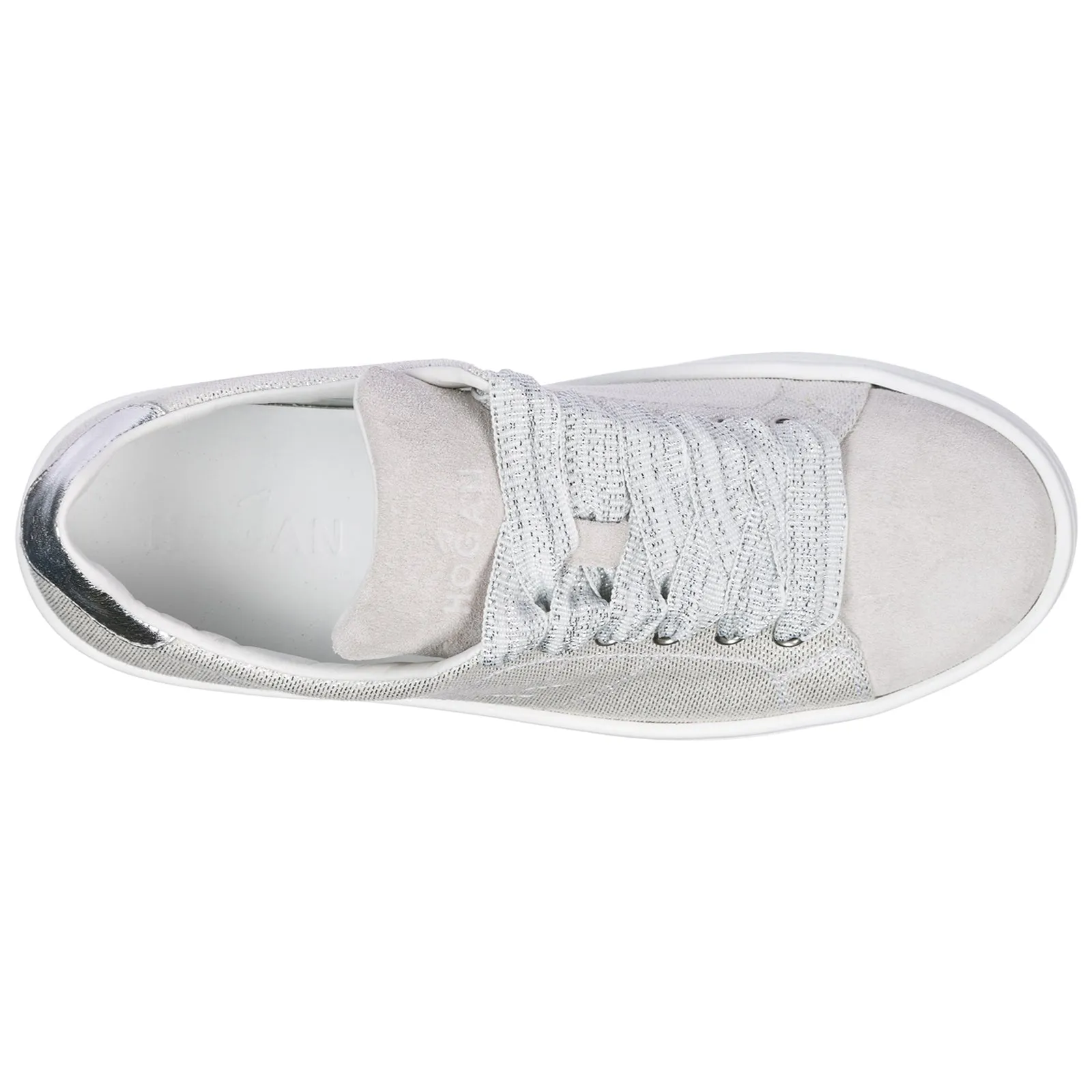 Hogan Kids Glittered Low-Top Sneakers