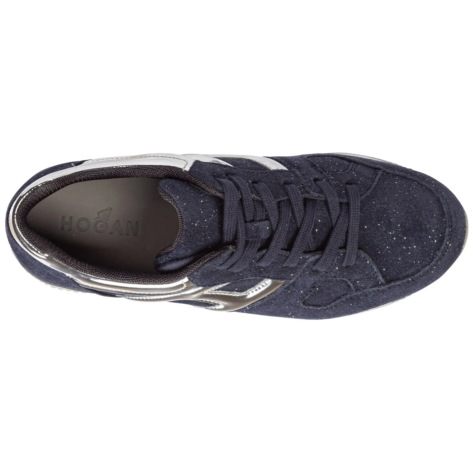 Hogan Kids Glittered Low-Top Sneakers