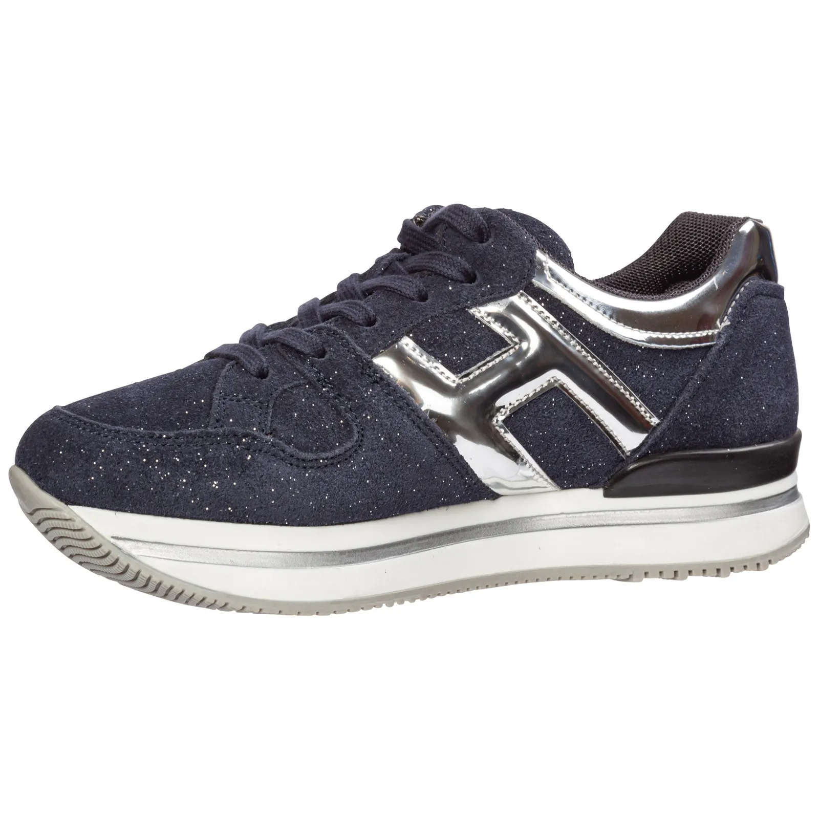 Hogan Kids Glittered Low-Top Sneakers