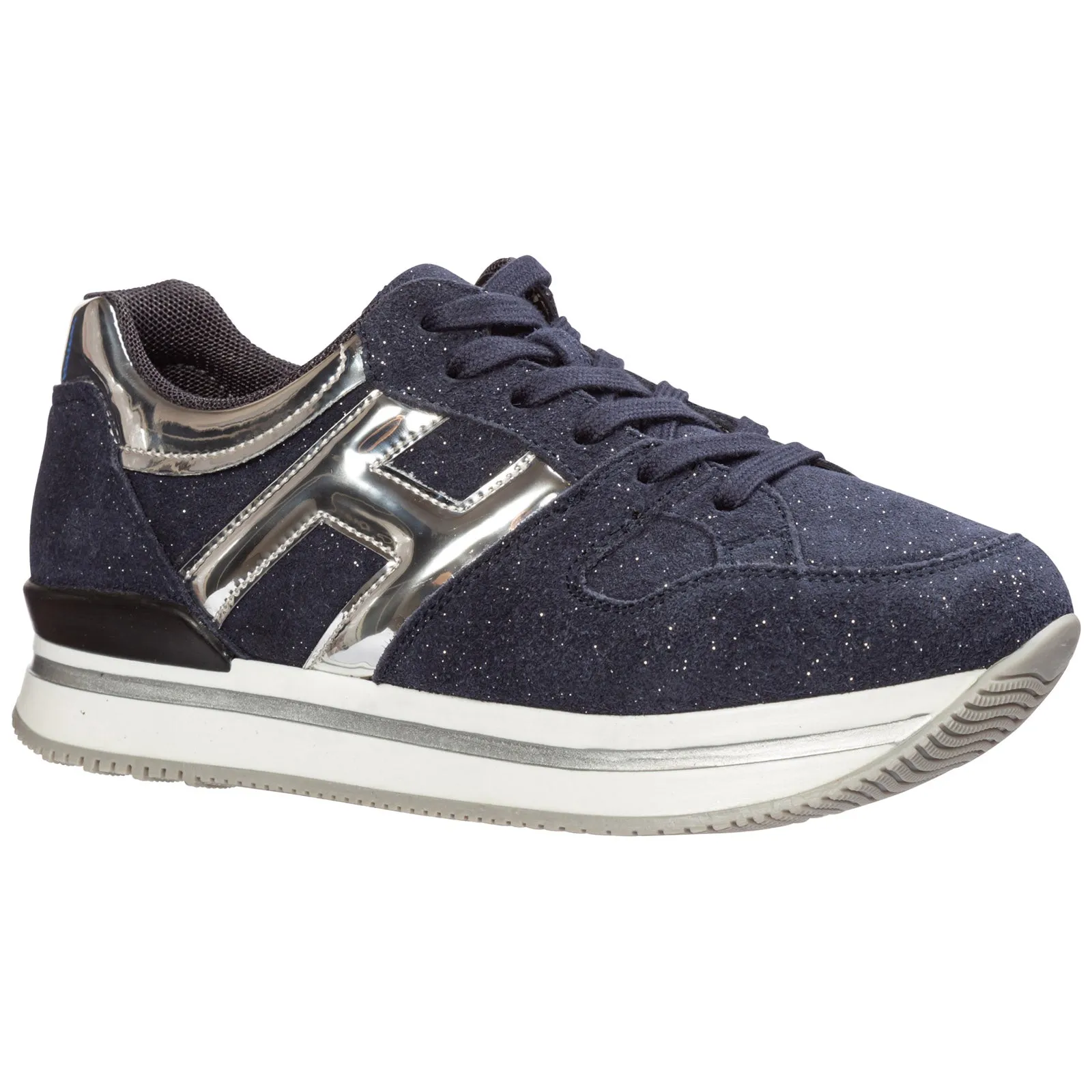 Hogan Kids Glittered Low-Top Sneakers