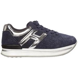 Hogan Kids Glittered Low-Top Sneakers