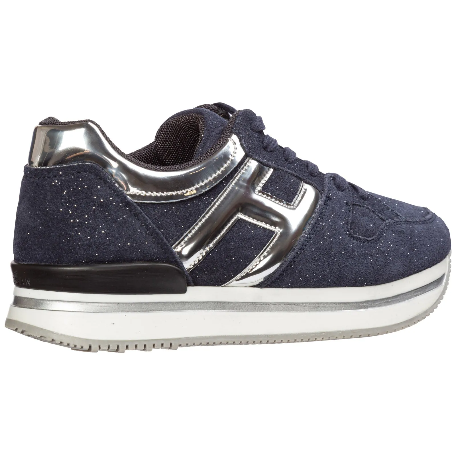 Hogan Kids Glittered Low-Top Sneakers