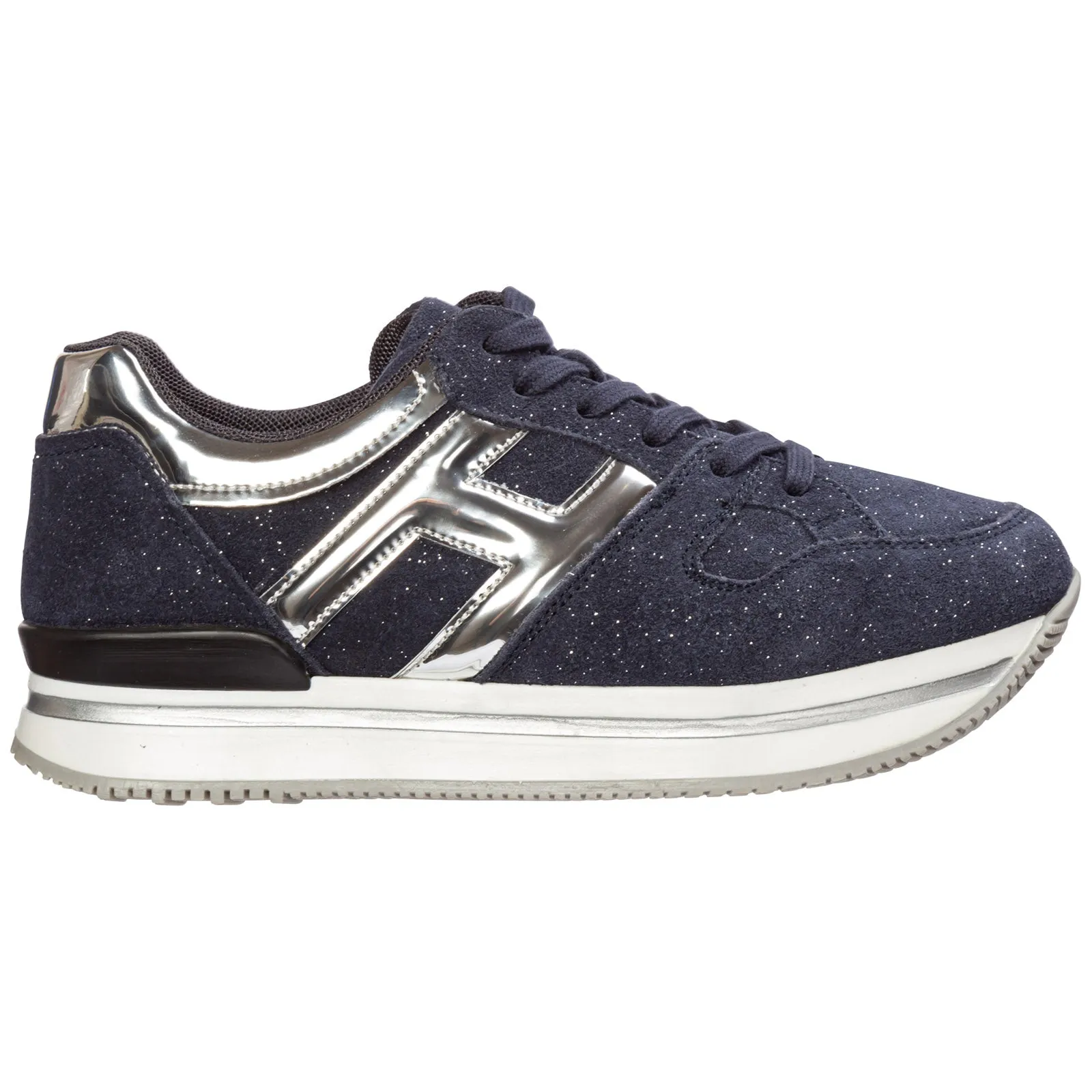 Hogan Kids Glittered Low-Top Sneakers