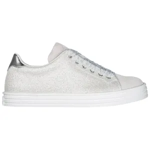 Hogan Kids Glittered Low-Top Sneakers