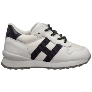 Hogan Kids Logo Detail Lace-Up Sneakers