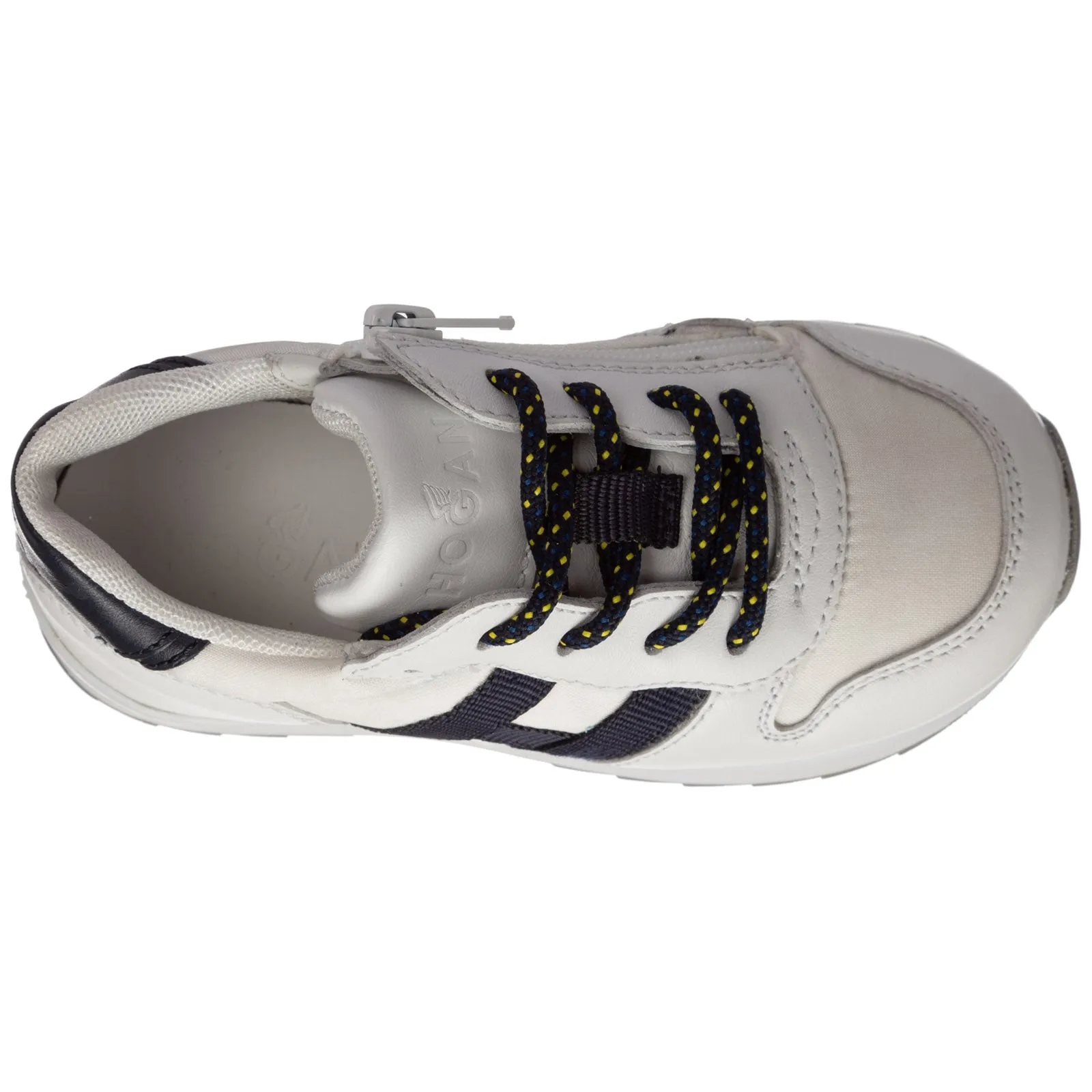 Hogan Kids Logo Detail Lace-Up Sneakers