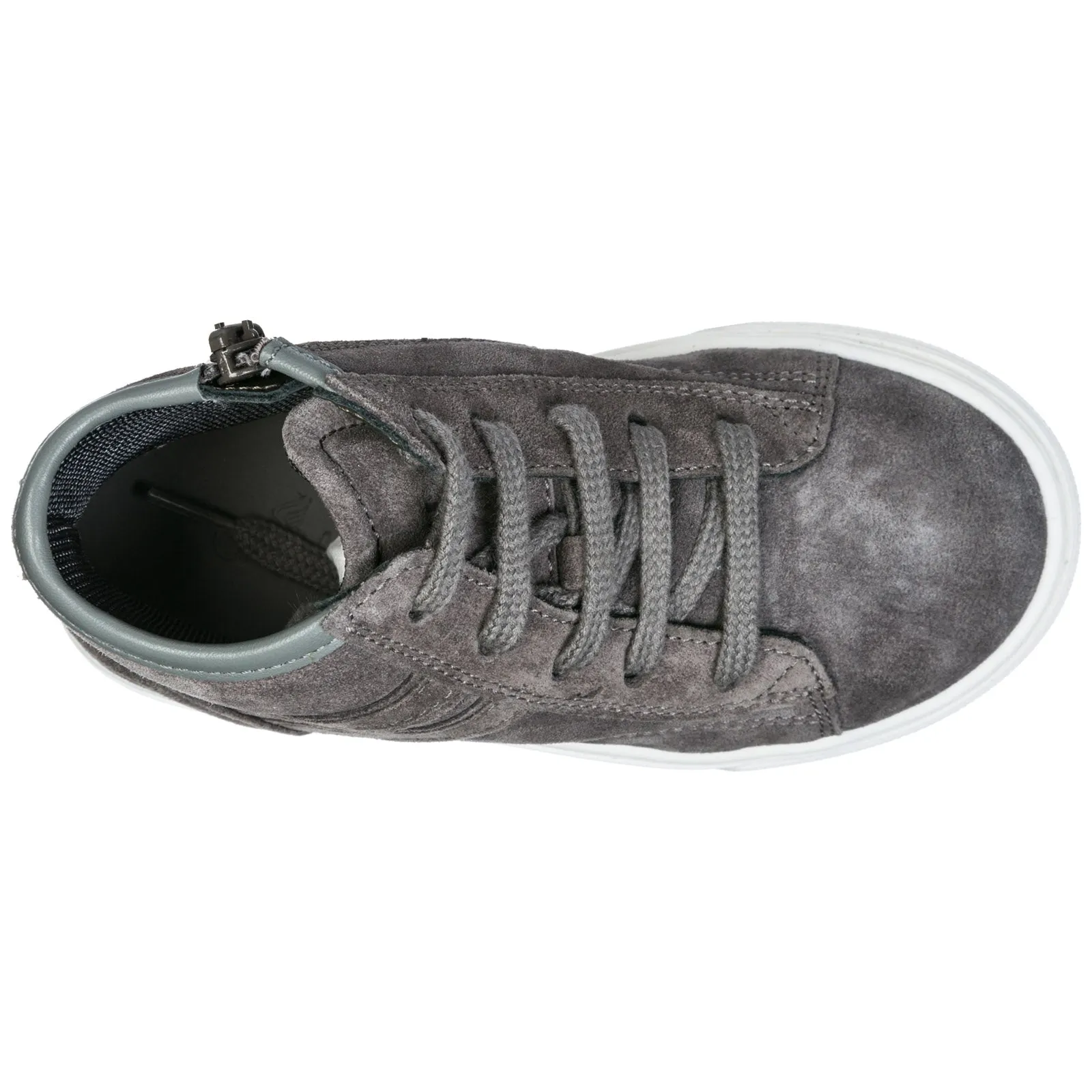 Hogan Kids Logo Detailed High-Top Sneakers