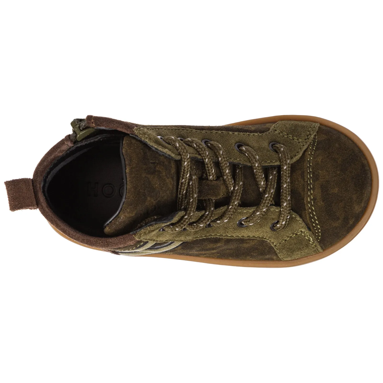 Hogan Kids Logo Detailed Lace-Up Sneakers