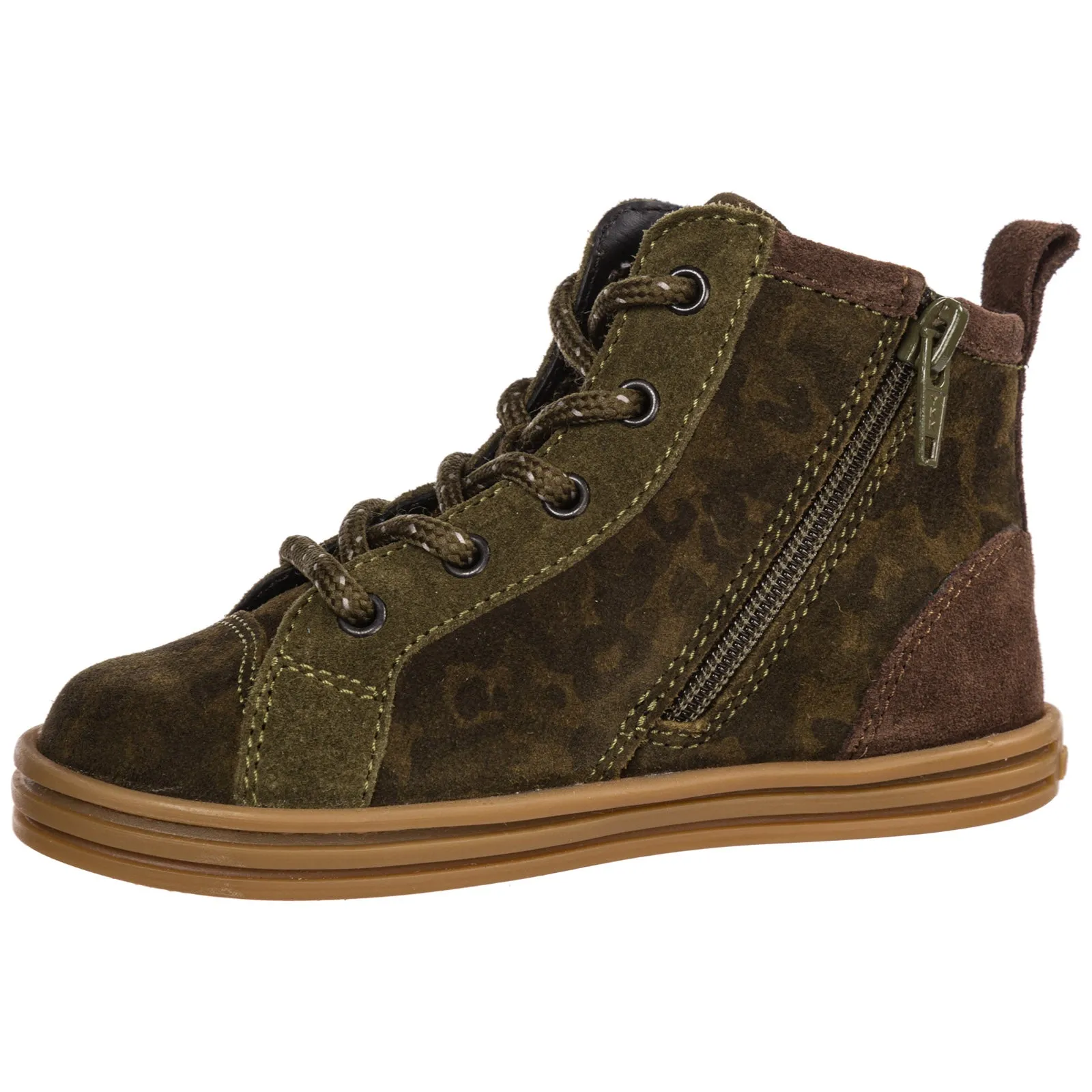 Hogan Kids Logo Detailed Lace-Up Sneakers