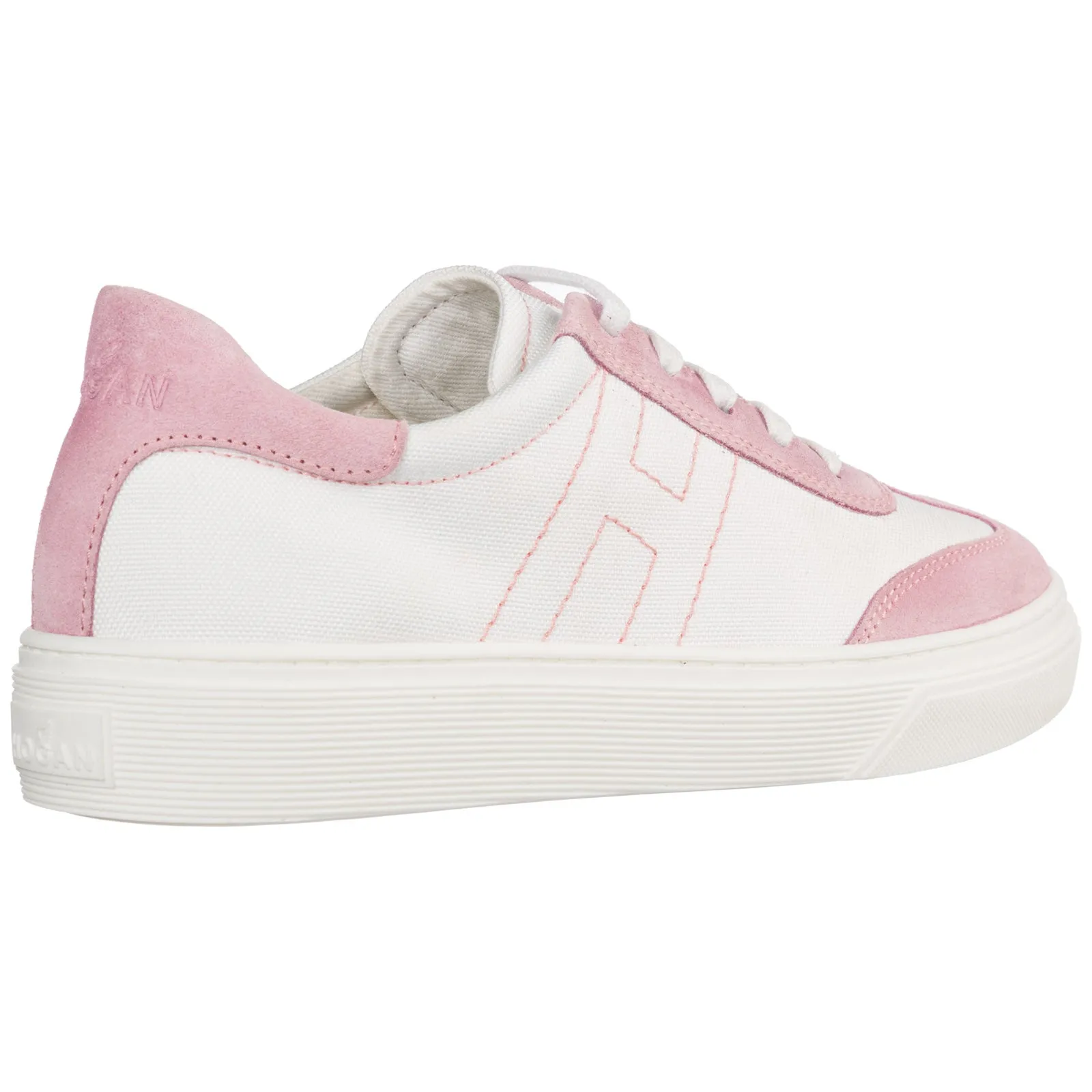 Hogan Kids Logo Stitched Sneakers