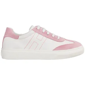 Hogan Kids Logo Stitched Sneakers