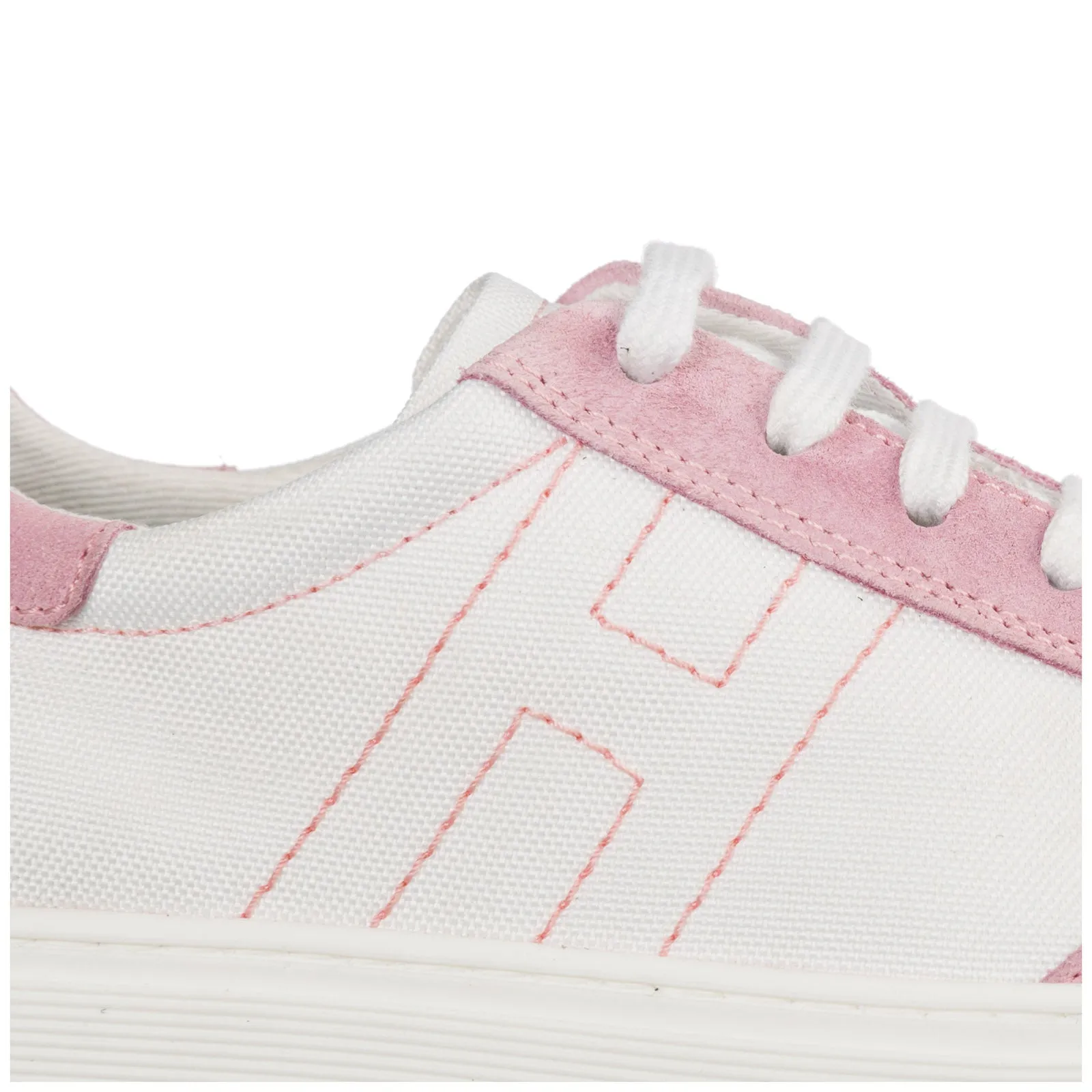 Hogan Kids Logo Stitched Sneakers