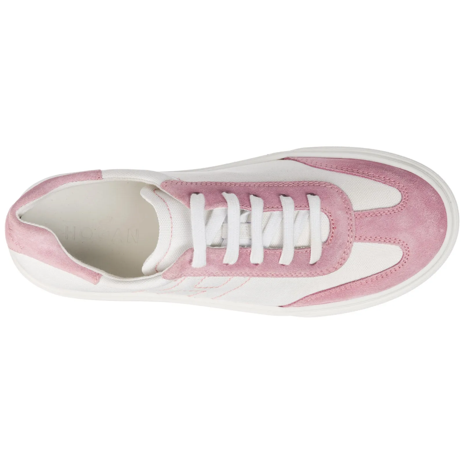 Hogan Kids Logo Stitched Sneakers