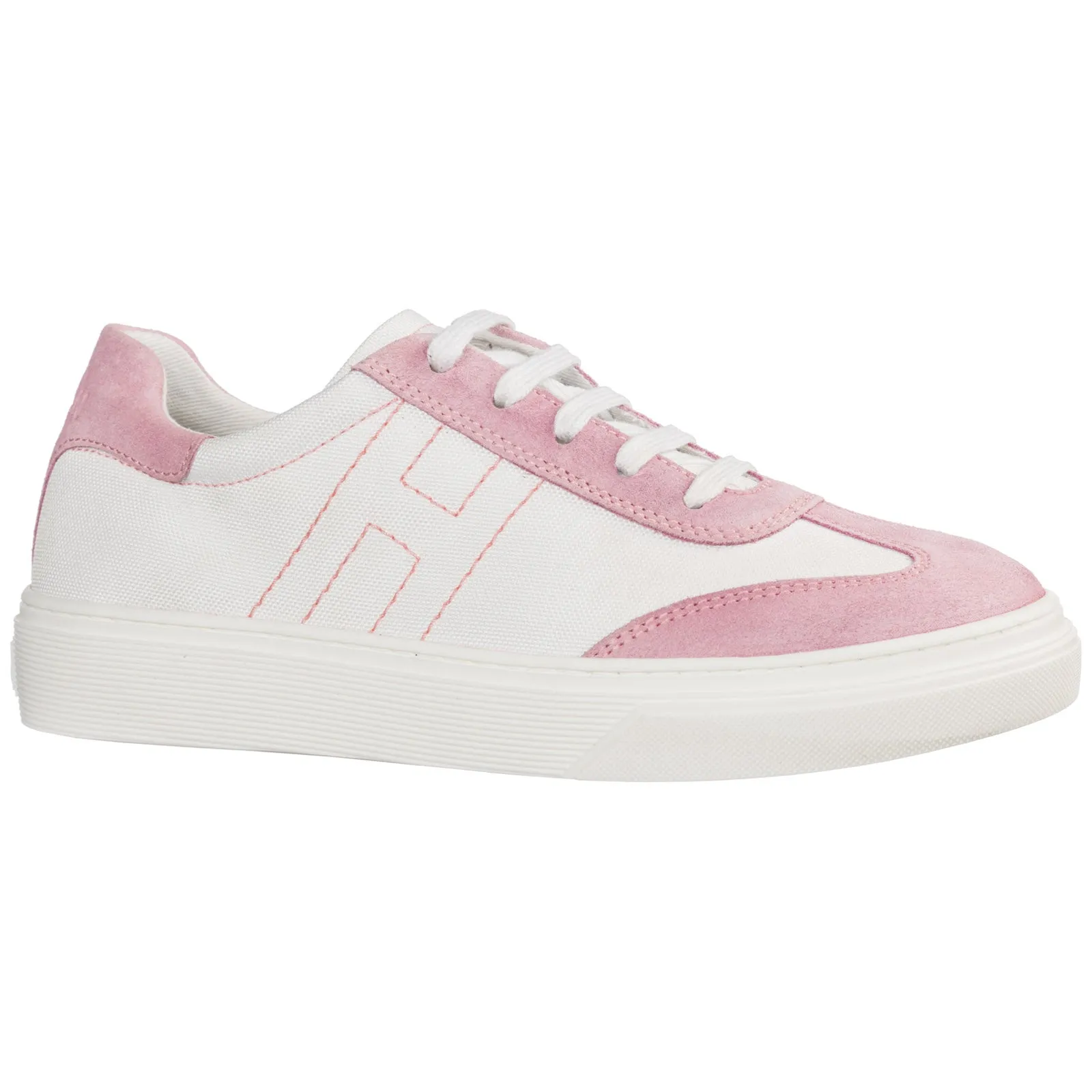 Hogan Kids Logo Stitched Sneakers