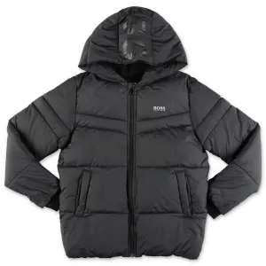 Hugo Boss Kids Hooded Puffer Jacket
