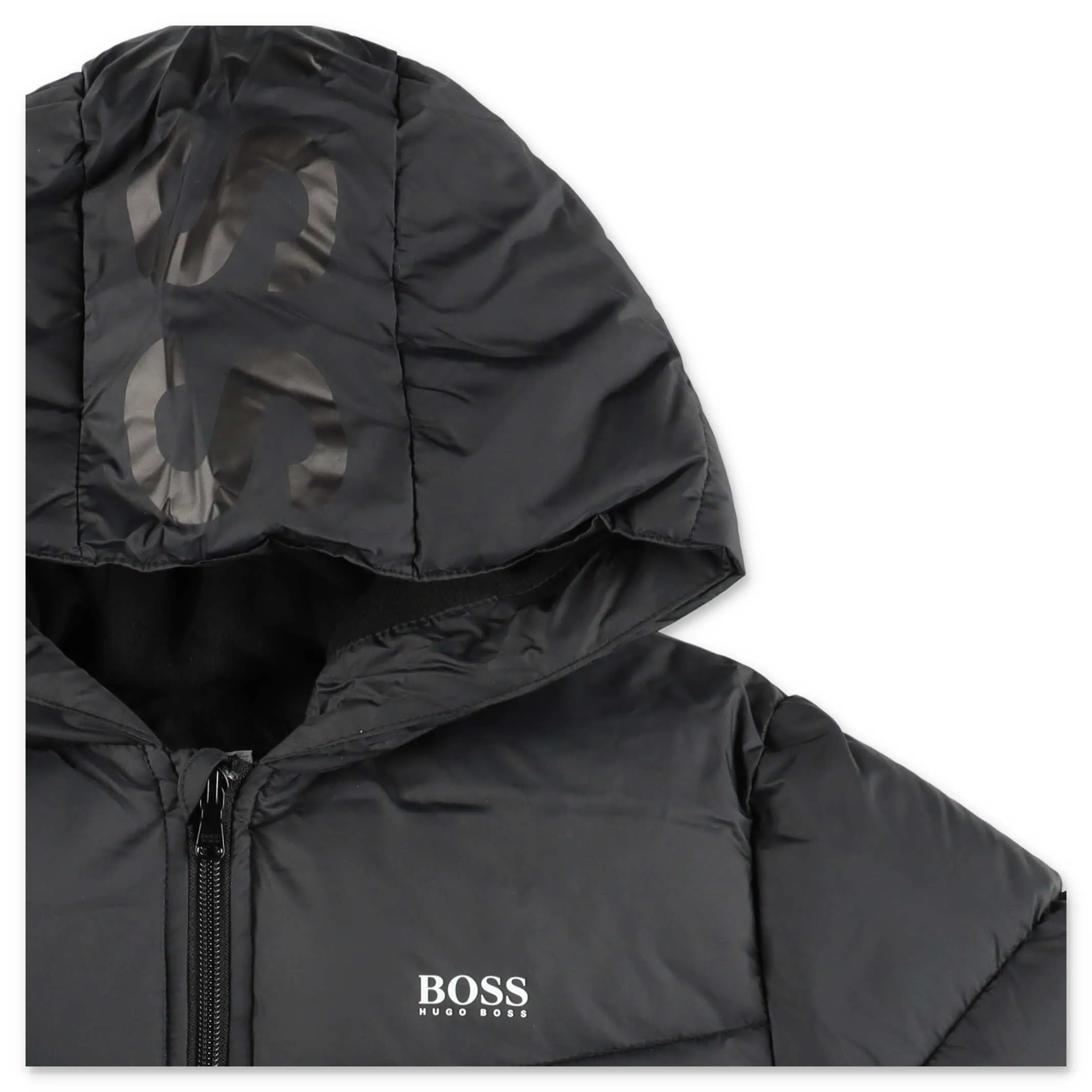 Hugo Boss Kids Hooded Puffer Jacket