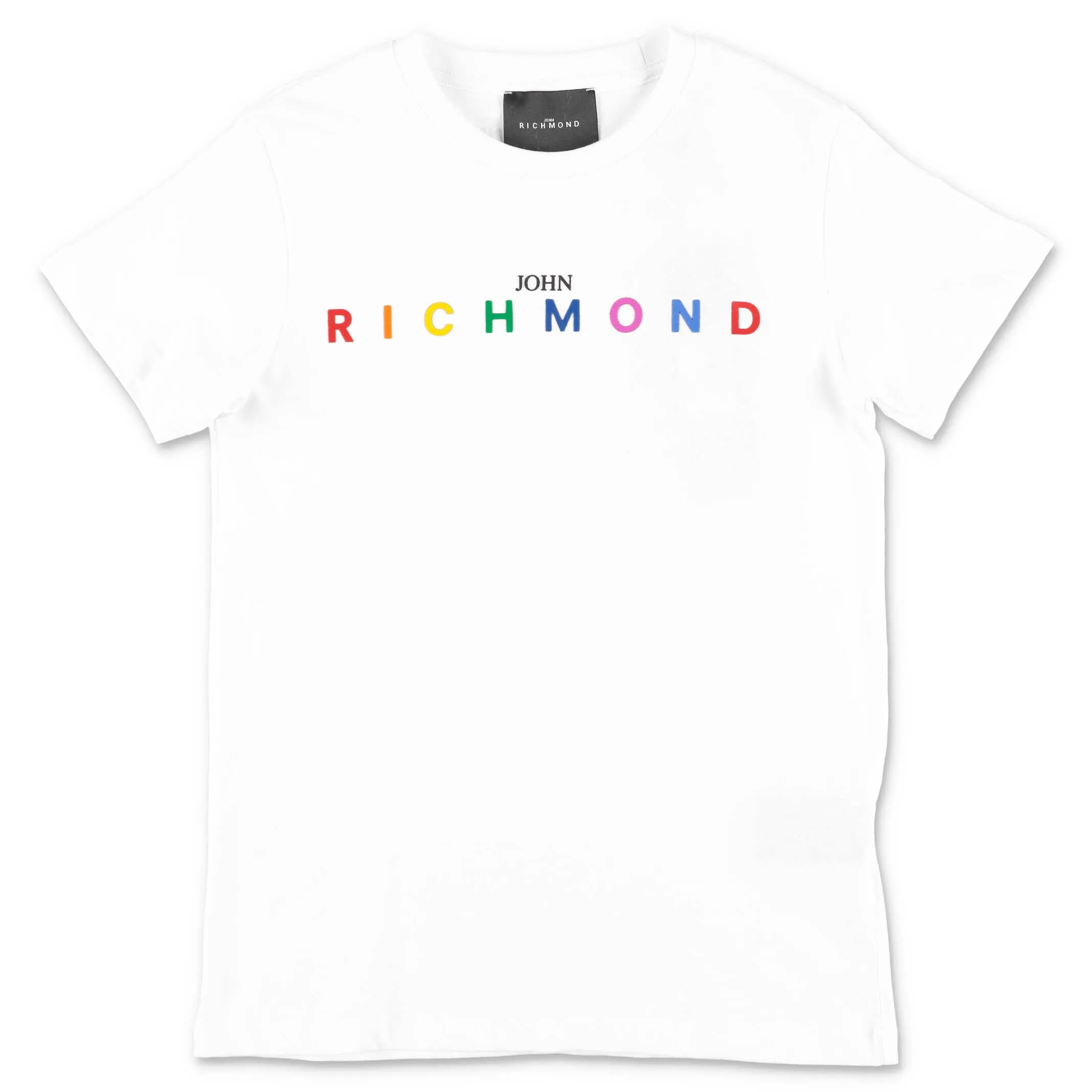 John Richmond Junior Rainbow Logo Print T-Shirt