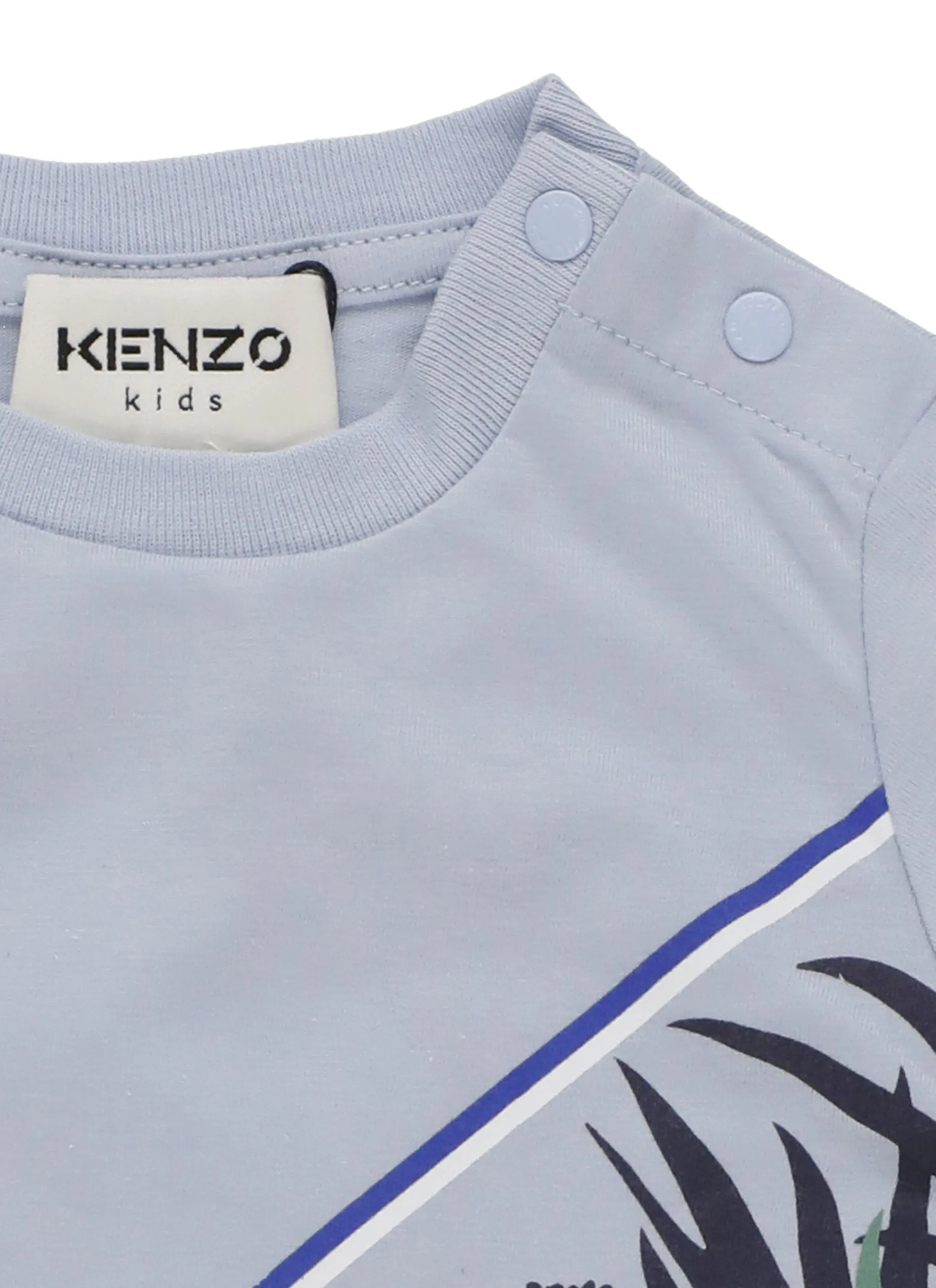 Kenzo Kids Animal Printed Long-Sleeve Top