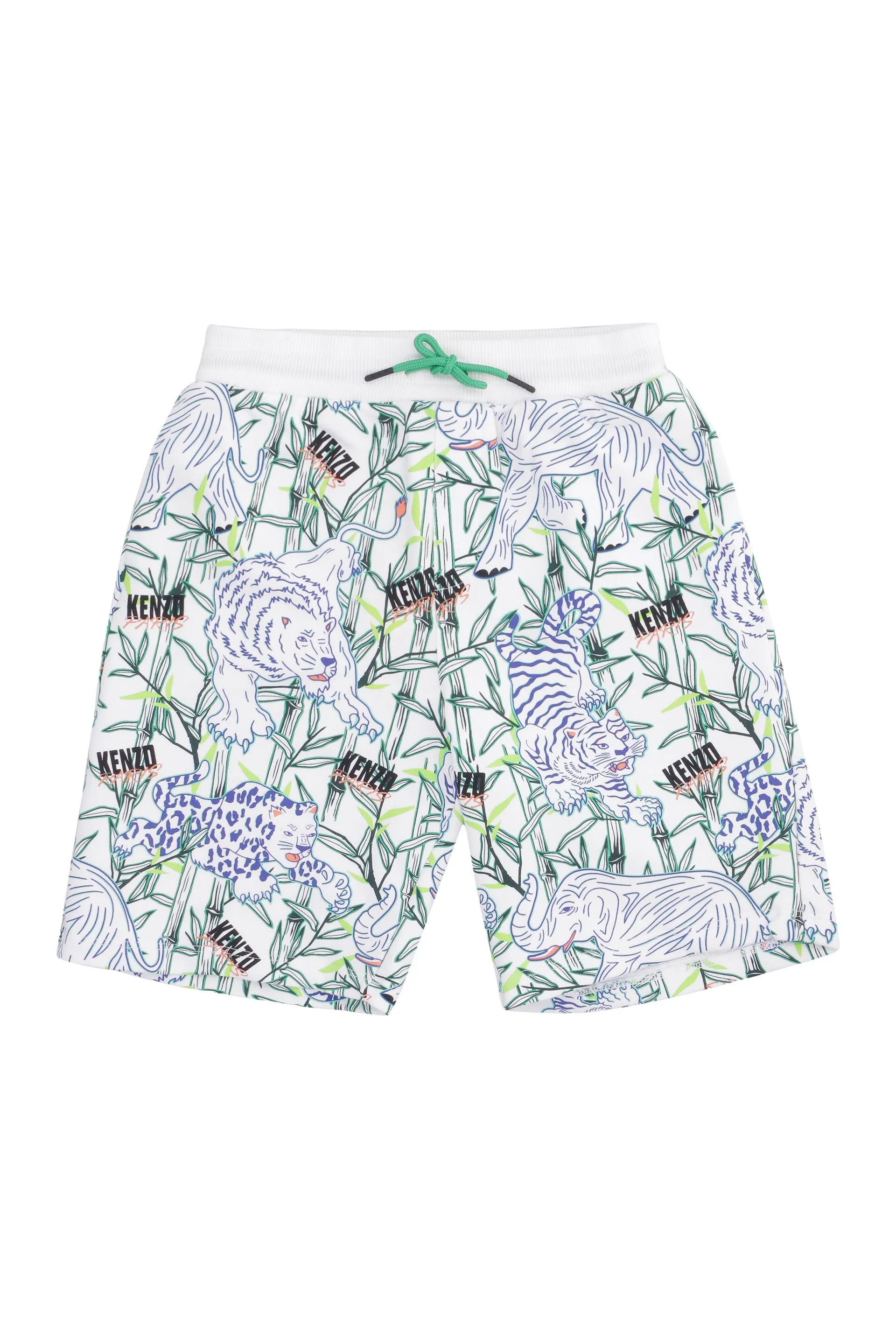 Kenzo Kids Graphic Printed Drawstring Shorts