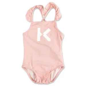 Kenzo Kids K Printed Ruffled Swimsuit