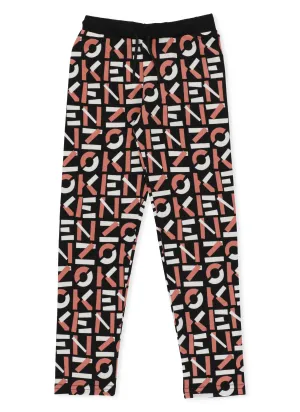 Kenzo Kids Logo Allover Track Pants