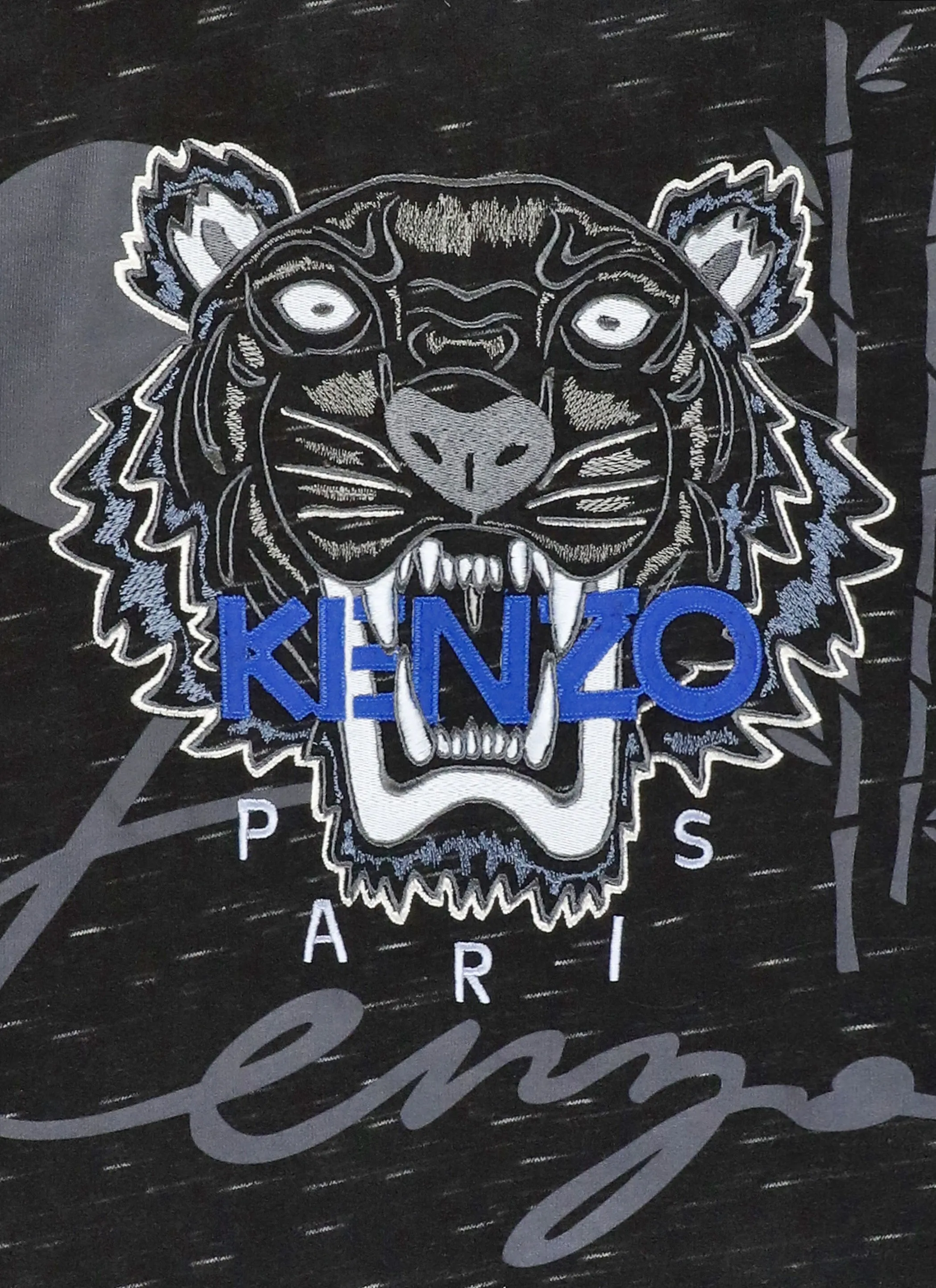 Kenzo Kids Logo Embroidered Long Sleeved Hoodie