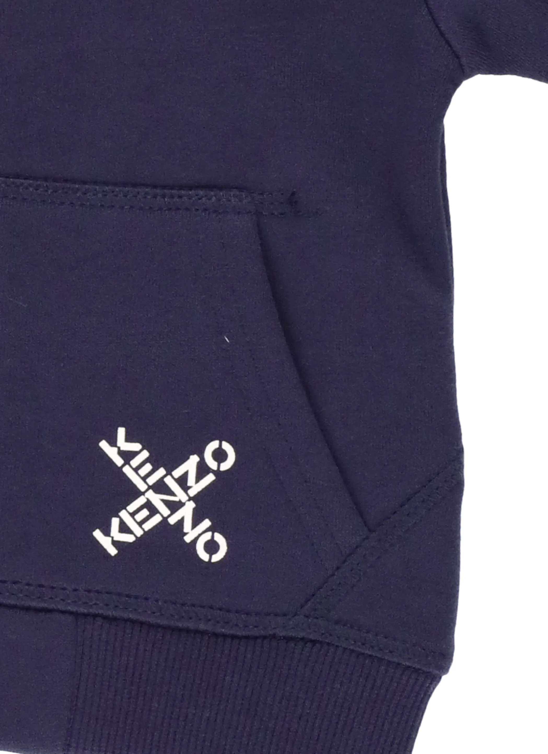Kenzo Kids Logo Print Zip-Up Hoodie