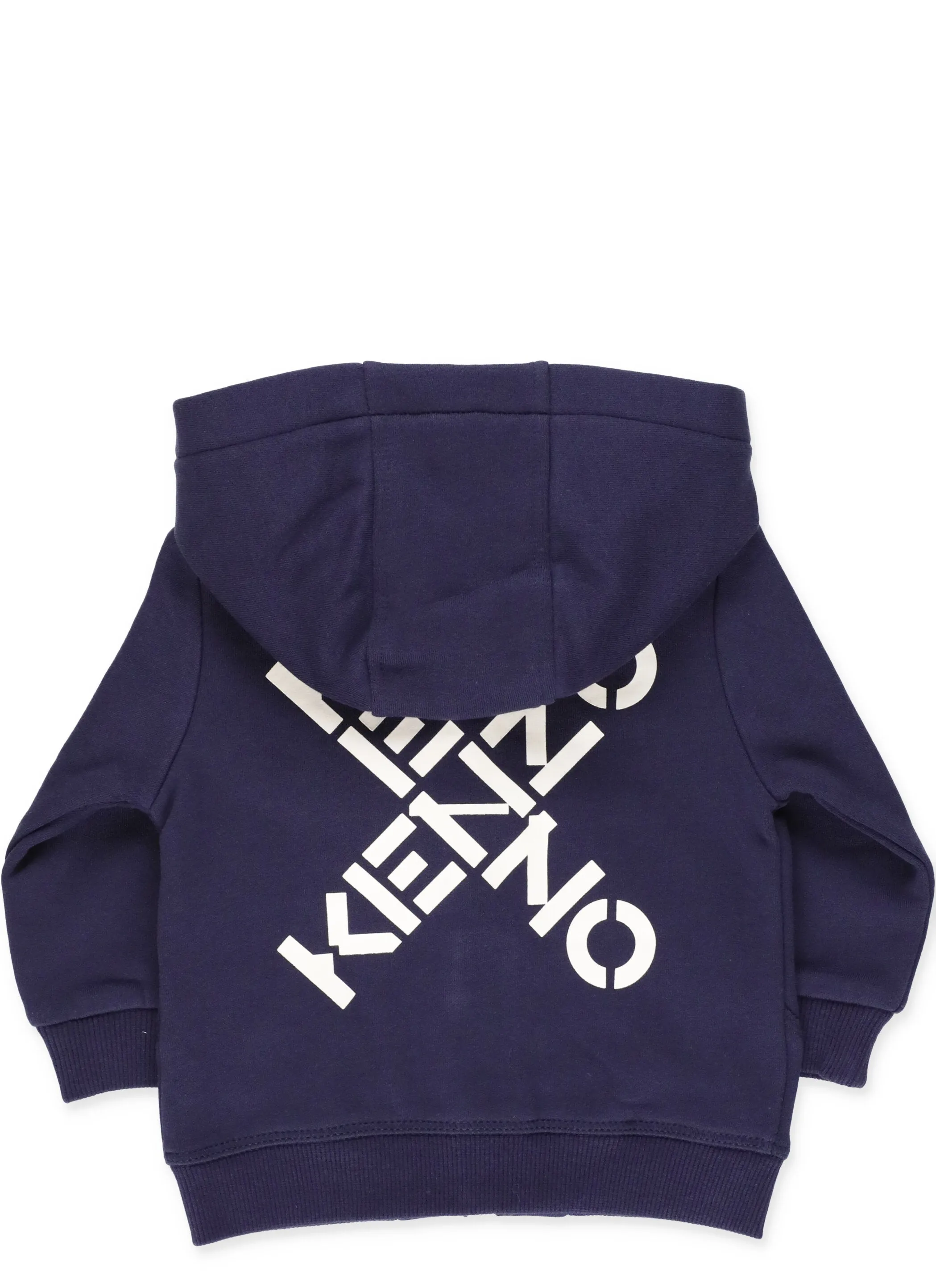 Kenzo Kids Logo Print Zip-Up Hoodie