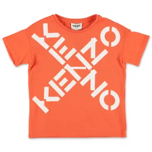 Kenzo Kids Logo Printed Crewneck T-Shirt