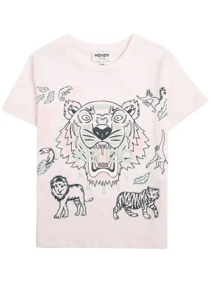 Kenzo Kids Tiger Print T-Shirt